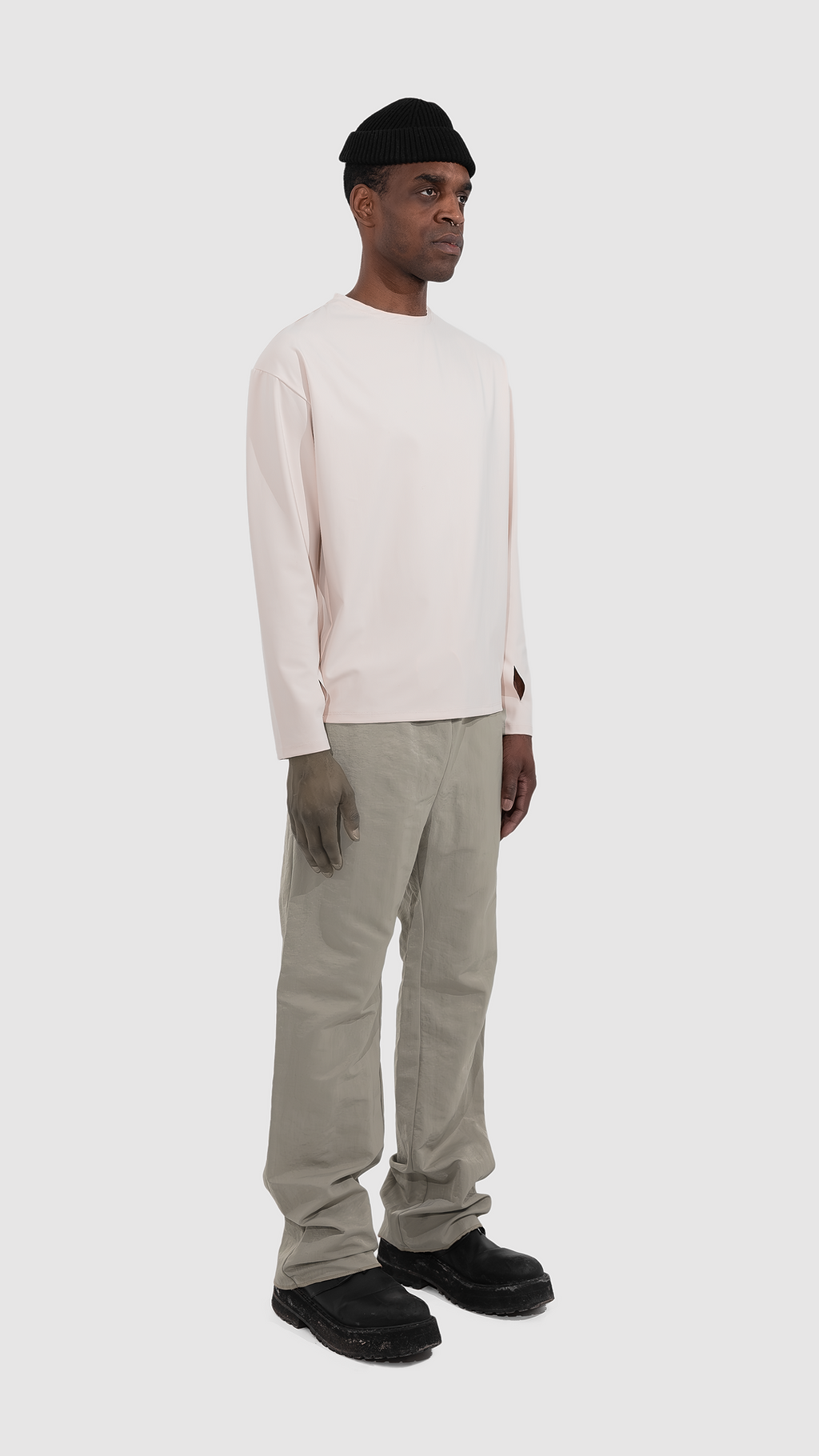 Q-1 Long sleeve T-shirt SAND