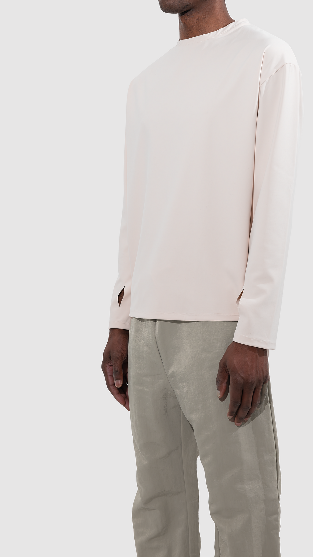 Q-1 Long sleeve T-shirt SAND