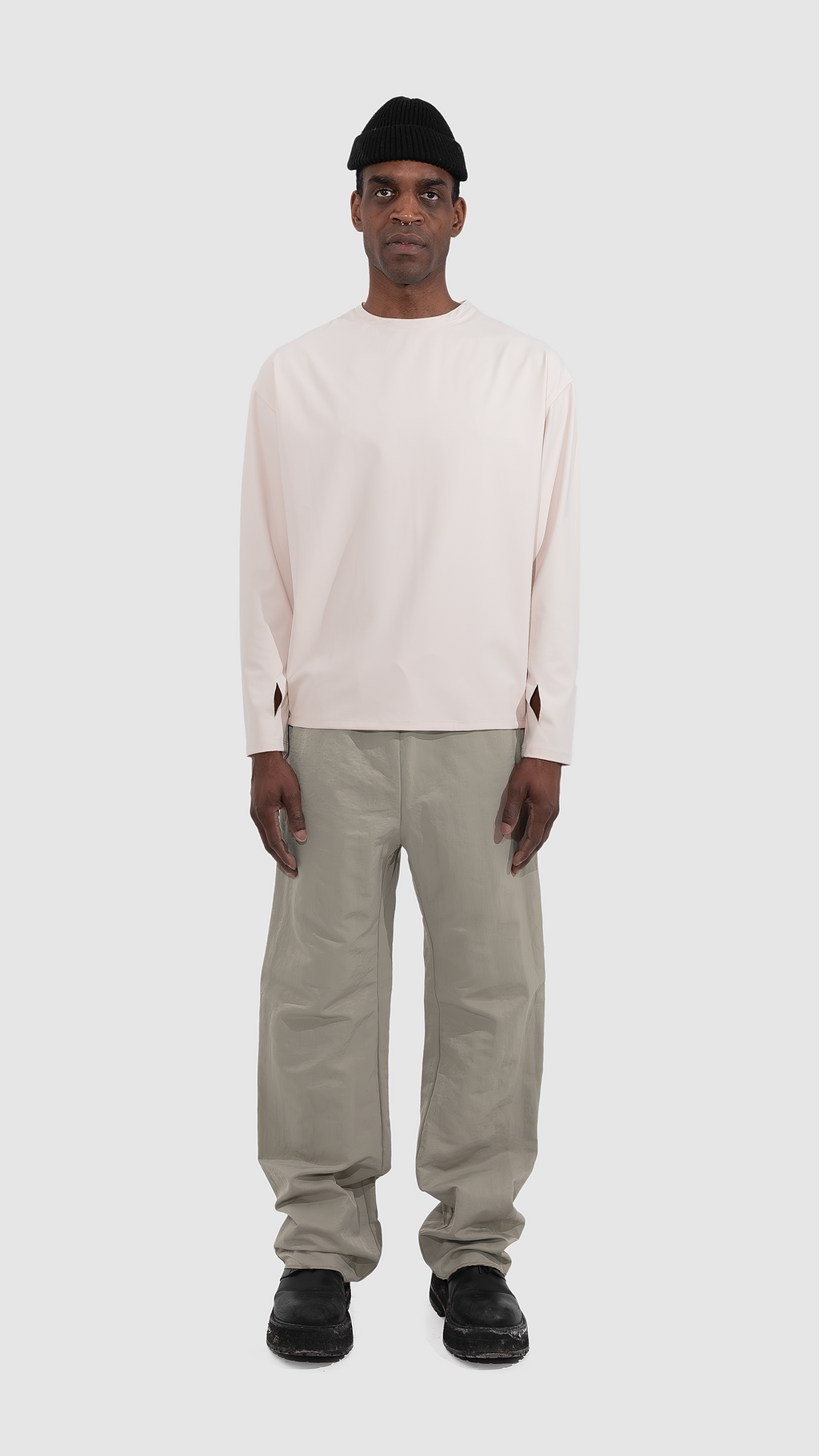 Q-1 Long sleeve T-shirt SAND