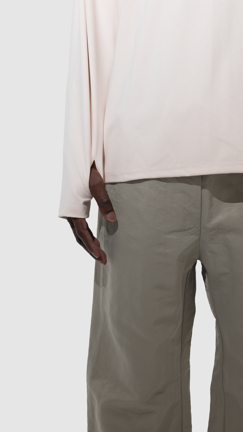 Q-1 Long sleeve T-shirt SAND
