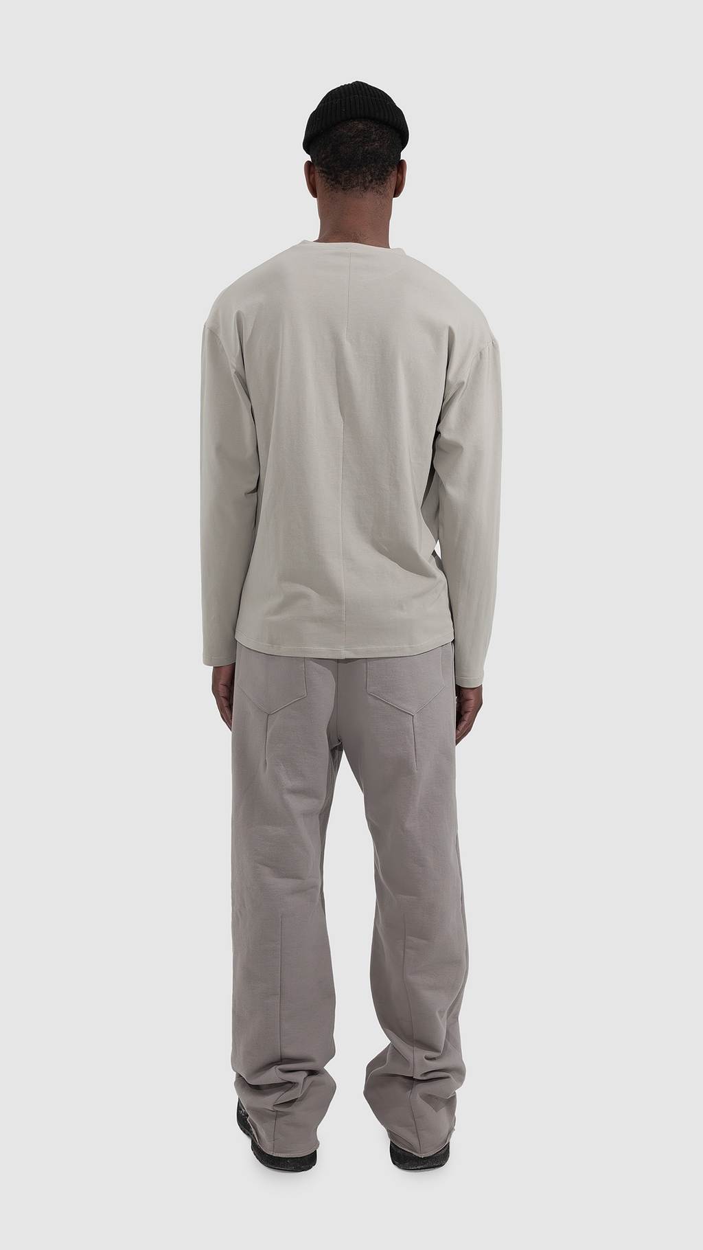 Q-1 Long sleeve T-shirt STONE